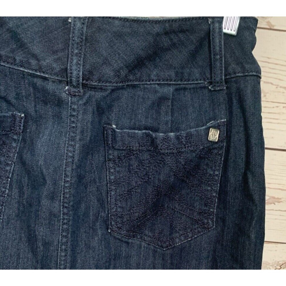 Dana Buchman Dark Blue Denim Mini Skirt - Picture 4 of 7